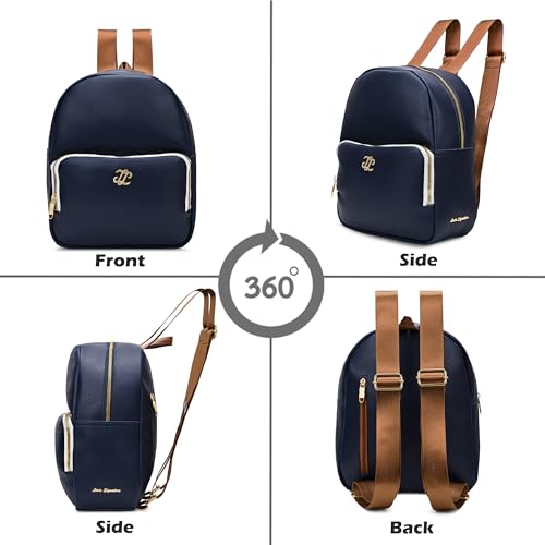 Image of Lavie Signature Women's Colourblock Conway Fashion Backpack for Women | Fashion Backpack for Work | Ladies purse | Stylish Shoulder Bag | Gift For Women