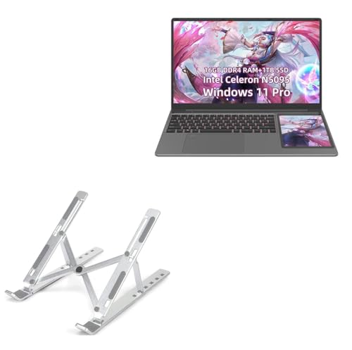 Base ajustable portátil BoxWave 15.6 pulg metálica miniatura 1
