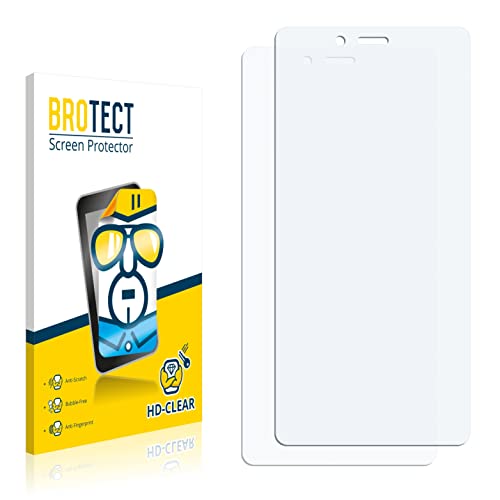 BROTECT (2 Stück Schutzfolie für Wiko Highway Pure 4G Bildschirmschutz Folie Ultra-Klar