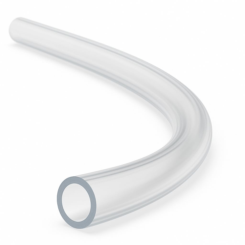 22mm x 25.5mm Clear PVC Tubing Pipe Hose for Home Garden Watering Pump Transfer 4 Metre (13.12 Ft)