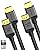 Silkland 10K 8K HDMI 2.1 Cable 2-Pack 10FT, (Upgrade Braided) Certified Ultra High Speed HDMI® Cable [8K@60Hz, 4K@120Hz] 48Gbps, HDR, eARC, HDCP 2.2&2.3, Compatible for Soundbar/PS5/Xbox/Roku TV