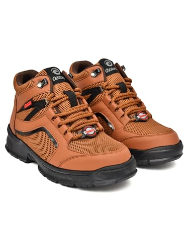 Image of Ozarro Steel Toe Safety Work Shoes | Premium Industrial | Anti-Slip & Steel Toe | Durable Construction | Comfortable Industrial Safety Shoes for Mens (S4463)