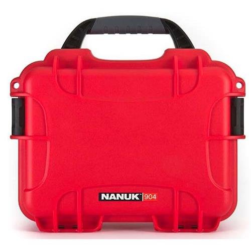 Image of NANUK 904 Hard Case with Foam - IP67 Waterproof Protective Case for Camera, Drone & Gear - Impact-Resistant & Dustproof - Perfect for Travel 10.2 inch x 7.9 inch x 4.5 inch - Red