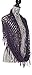 Elles Clothing Women's Infinity Scarf Winter Crochet Knit Fringe and Tassel Loop Scarves - Purple - Various Styles and Colors