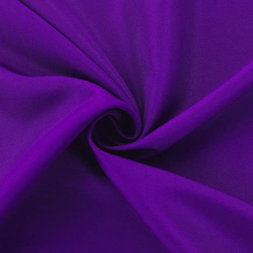 Image of FOLINS&HOME Purple Rectangle Tablecloth 54 x 78 Inch Waterproof Table Cloth | Wrinkle Free Polyester Table Cloths, Spillproof Heavy Duty and Washable Table Cover for Party, Banquet - Rectangular /Oblong