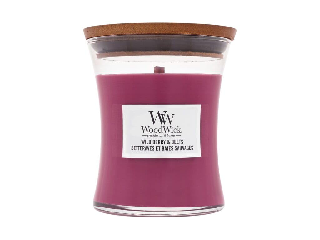 Woodwick Hourglass Candle Medium Jar Wild Berry & Beets Home Fragrance Indoor