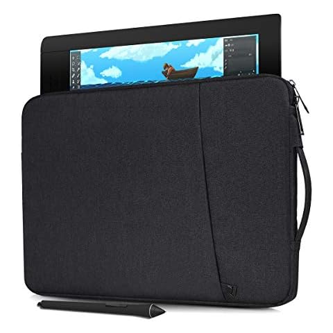 Waterproof Drawing Tablet Sleeve Case Bag for XP-Pen Deco 01 V2, Huion H610 Pro V2, Wacom Intuos Pro, VEIKK A30 A50, HUION 1060 Plus, Wacom One 13.3 Inch, GAOMON PD1161(Black) Cover