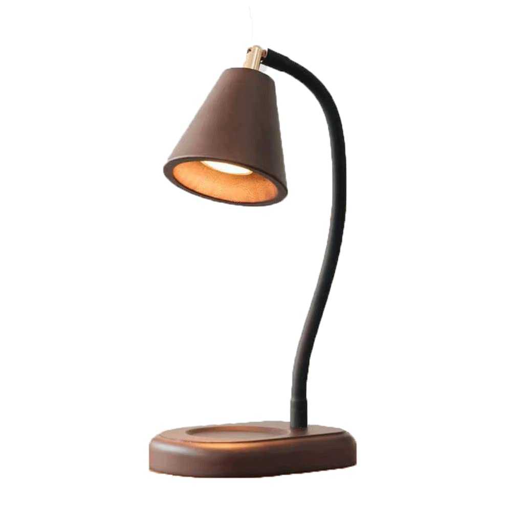ppARK Lampada Candela Lampada per aromaterapia Regolabile in Altezza Lampada per Cera di Fusione Artigianale in Legno Lampada per scaldacandele per Camera da Letto, Bagno, Sala Yoga