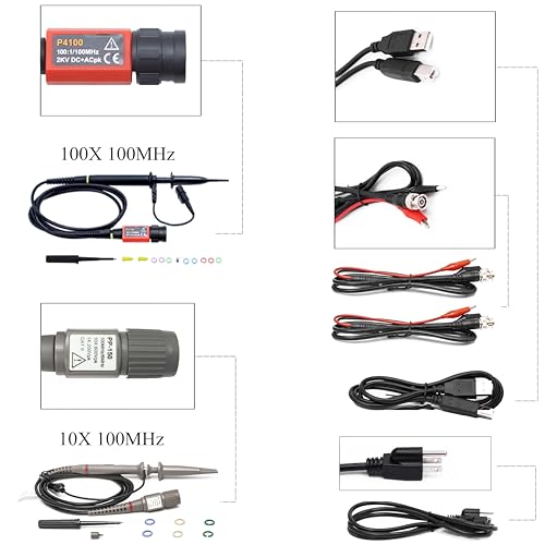 Image of Hantek DSO2D10 Digital Storage Oscilloscope 100MHz Bandwidth 2CH Dual Channel 1GSa /s 8M Memory Depth with 1CH Waveform Generator | 8M Memory Depth with 1CH Waveform Generator