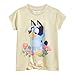 Bluey Floral Little Girls T-Shirt and Leggings Outfit Set Yellow/Blue 7-8