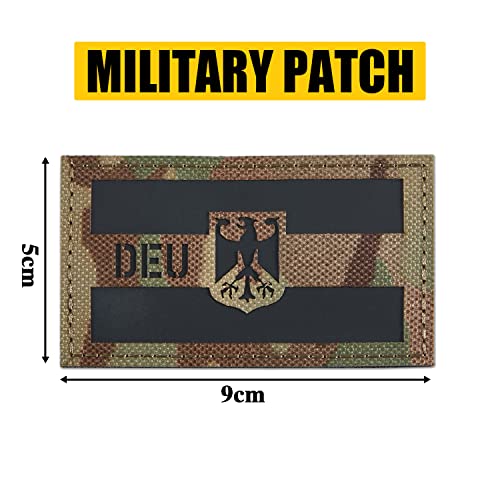 DEU Deutschland IR Infrarot Reflektierende Patches Klett Militär Bundeswehr Patch Klett Patches Für Taktische Kleidung Rucksack Baseballkappe Uniform Weste Hundegeschirr