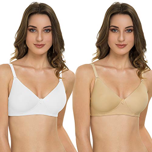 Image of Tweens - Heavily Padded Semi Push-Up Bra - Polyamide Fabric - 3 /4th Coverage, Wireless, Multiway Straps, Seamless - Everyday T-Shirt Bra