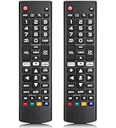 (Pack of 2) Universal Remote Control for LG-TV-Remote,Compatible for All LG OLED LCD LED HDTV 3D ...
