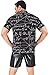uideazone Mens Math Formula Shirt for Teacher Gift Math Teacher Hawaiian Shirts Casual 3D Printed Graphic Shirts Black