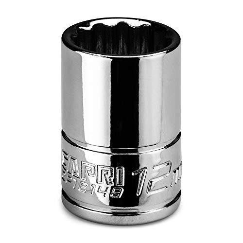 Image of Capri Tools 12 mm Shallow Socket, 1 /4 in. Drive, 12-point, Metric