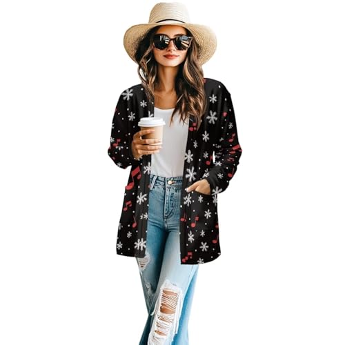 Image of Cardigan for Women Long Sweater Open Front Sweaters Fashion Lightweight Cardigans with Pockets