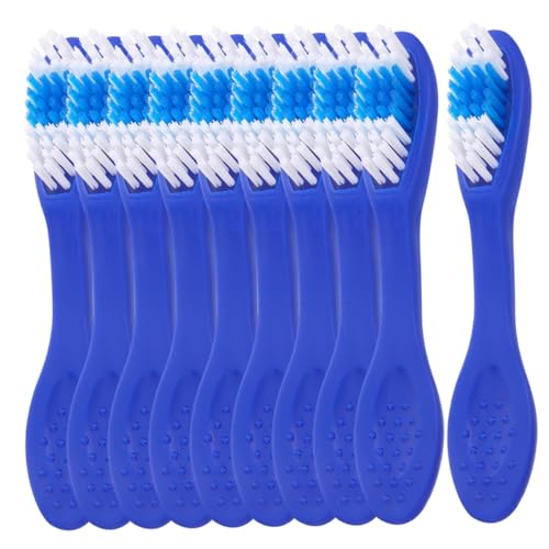 iplusmile 20 Piezas Cepillo de Dientes Seguro de Unidades con Cerdas Suaves Mango Corto Compacto para Viaje y Prisiones para Higiene Oral y Encías Sensibles