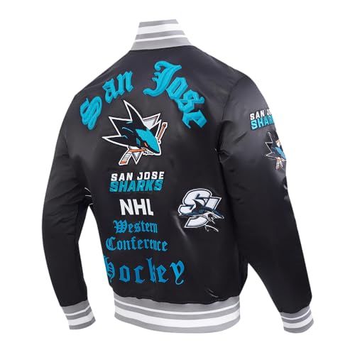 Image of Pro Standard Mens NHL Old English Satin Jacket