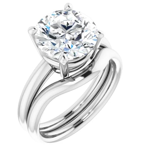 3 Ct. Round Brilliant Cut Lab Diamond Engagement Ring2