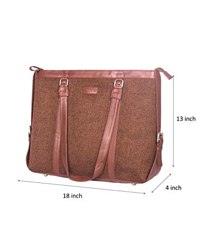 Image of ZOUK Vegan Leather Women's Office Bag for 15.6 inch Laptop, MacBook