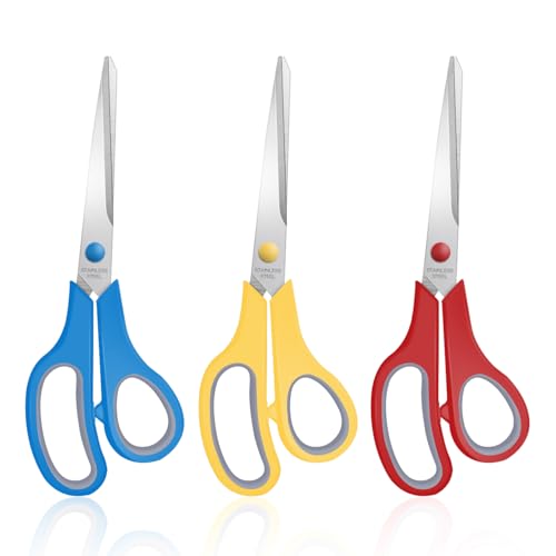 Squeak Noise Heard Coming from Front Passenger Side of Vehicle While Driving Over Bumps When Vehicle at Normal Operating Temperature - 2019-2023 Chevrolet Camaro 4 3 Packs 8' Sewing Craft Scissors Bulk,Multipurpose Heavy Duty Sharp Paper Scissors,All Purpose Stainless Steel Scissors for Home Office Student Teacher Supplies