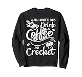 Photo Gallery i love crochet & coffee saying funny crochet felpa Photo Gallery i love crochet & coffee saying funny crochet felpa