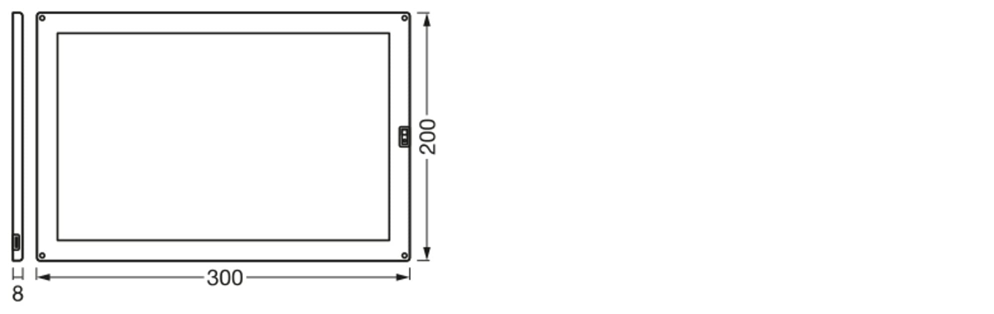 LEDVANCE SMART+ Wi-Fi Panel bajo armario EXPANSION -Luminaria de panel con tecnología Wi-Fi, 30x20cm, regulable, 530 lúmenes con PM, temperatura de color de 2700 a 6500K, panel LED | , Wall Luminaire, blanco, 30000 h, Paquete de 1