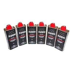 Zippo Premium aansteker benzine navulfles, 125 ml, 6 blikjes
