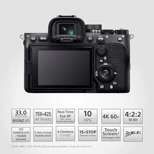 Image of Sony Alpha ILCE-7M4M with All new Lens FE 28-70mm F3.5-5.6 OSS II | Full-Frame Hybrid Camera 33MP Interchangeable-Lens Mirrorless Camera|4K 60P Video Recording - Black