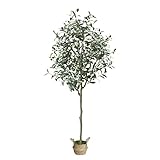 Chantoo Artificial Olive Tree 5.01 FT Faux Trees Artificial Plants for Home Decor Indoor Living Room