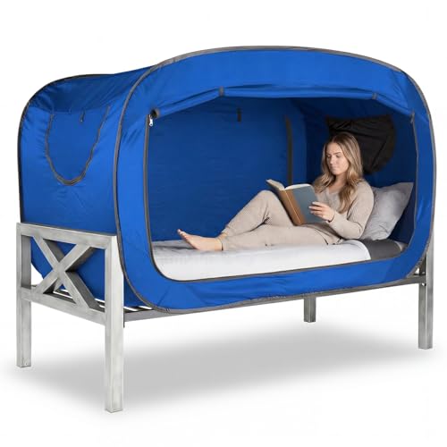 Image of ANC POP Bed Tent Twin Bed Canopy Tents Portable Dream Tent for Kids and Adult Indoor Sleeping Tents with 2 Doors Breathable Private Space Tents
