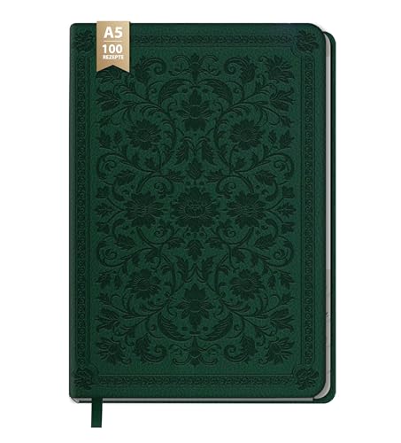 BIROYAL Rezeptbuch zum Selberschreiben A5, Kochbuch Selbst Schreiben, Rezeptbuch für 100 Lieblingsrezepte, Kochbuch zum Selberschreiben, Recipe Book Backbuch Schreiben, Rezepte Buch zum Ausfüllen