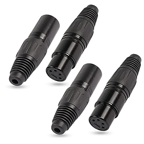 Connecteur XLR femelle 4 broches XMSJSIY pour câble micro audio