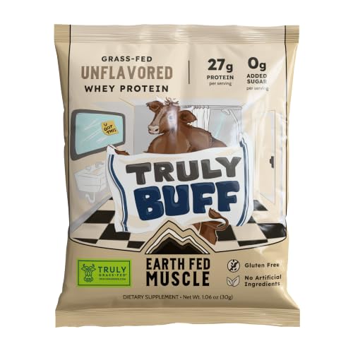 Image of Earth Fed Muscle Truly Buff Unflavored Whey Protein, Single Serve