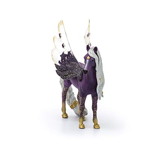 Schleich Bayala, Unicorn Gifts For Girls And Boys, Star Unicorn Pegasus Toy Figure, Purple And Gold, Ages 5+ #TOP1