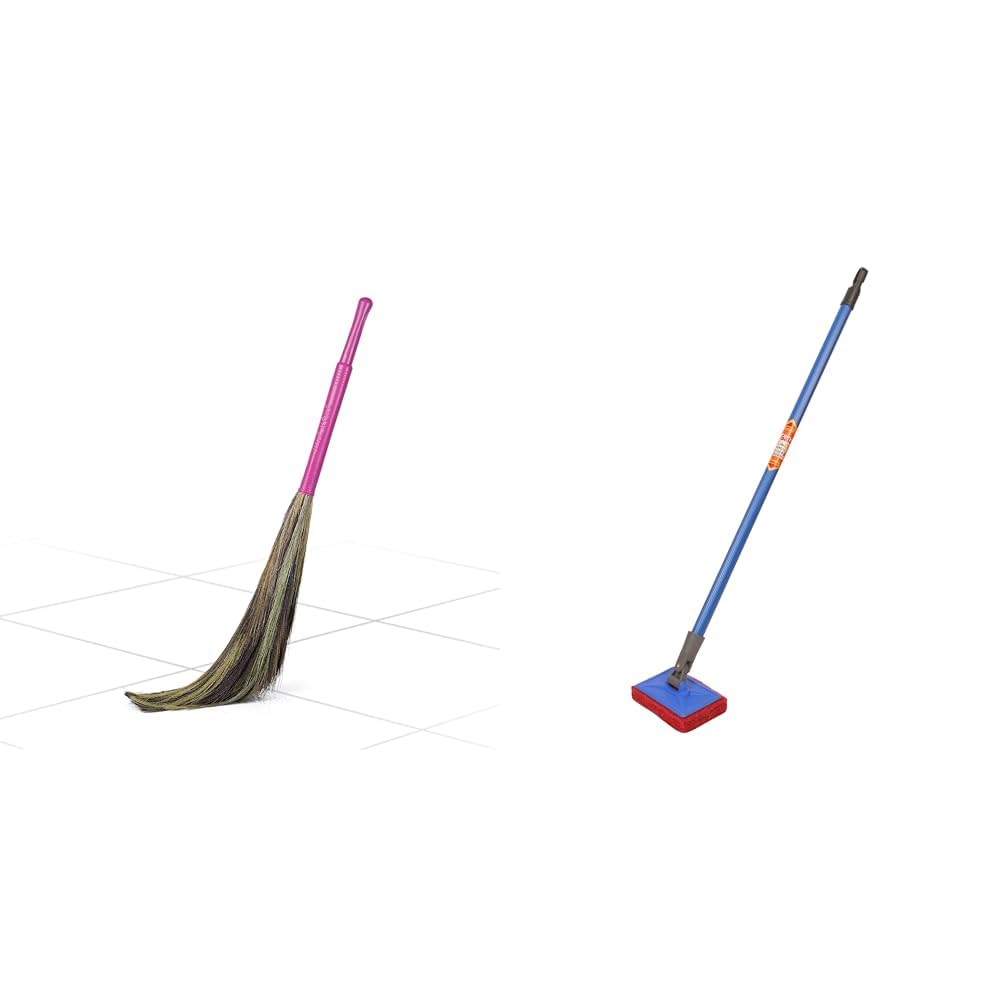 Gala King Kong Grass Floor Broom - Pack of 1, Pink-image-27