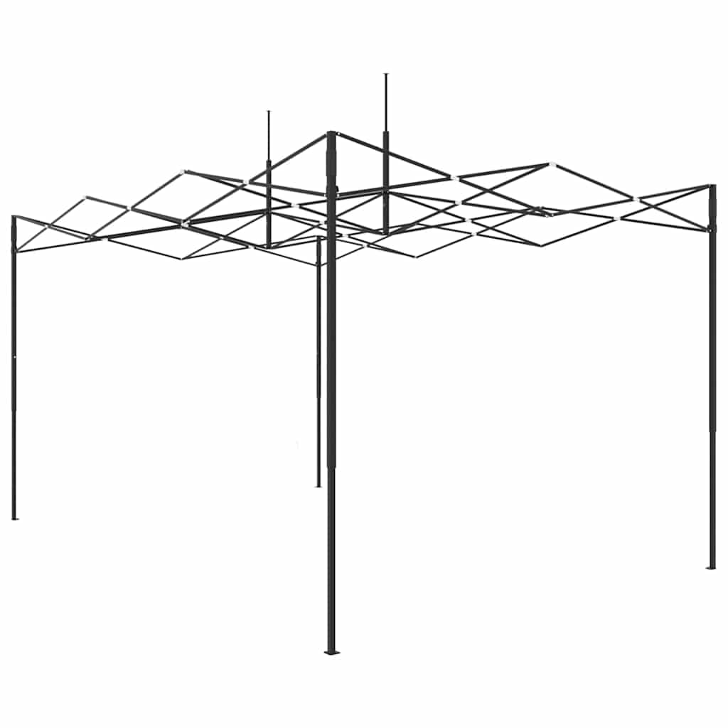 Serra con telaio pop-up, verde, 290 x 430 x 315 cm, in ferro, resistente alle intemperie, per giardino, balcone e terrazza, con copertura, porta, finestra, scaffale, protezione antigelo e