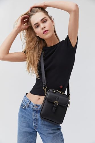 Messenger Bag for Women Vegan Leather Urvashi Crossbody Bag with Built in Wallet,Vintage Anti-Theft Purse with Card Slots20252