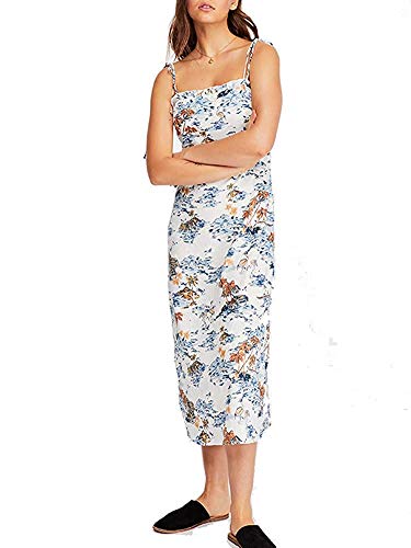 Robe midi beach party imprimé neutre taille 8 vêtement de plage fluide chic