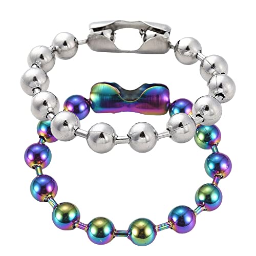 Image of LZD 6-10 inch Stainless Steel Ball Chain Beads Bracelet Silver Gold Multicolor 2 /4 /6 /8 /10mm Bead P274