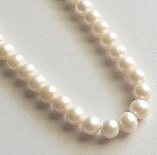 Perles de culture d'eau douce rondes 10mm LKBEADS fil de perles naturelles 16""