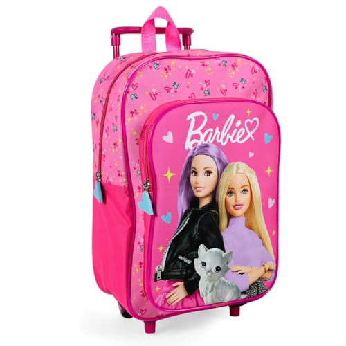 Sac à dos avec roues rose PERLETTI : le compagnon des jeux, voyages et loisirs des filles