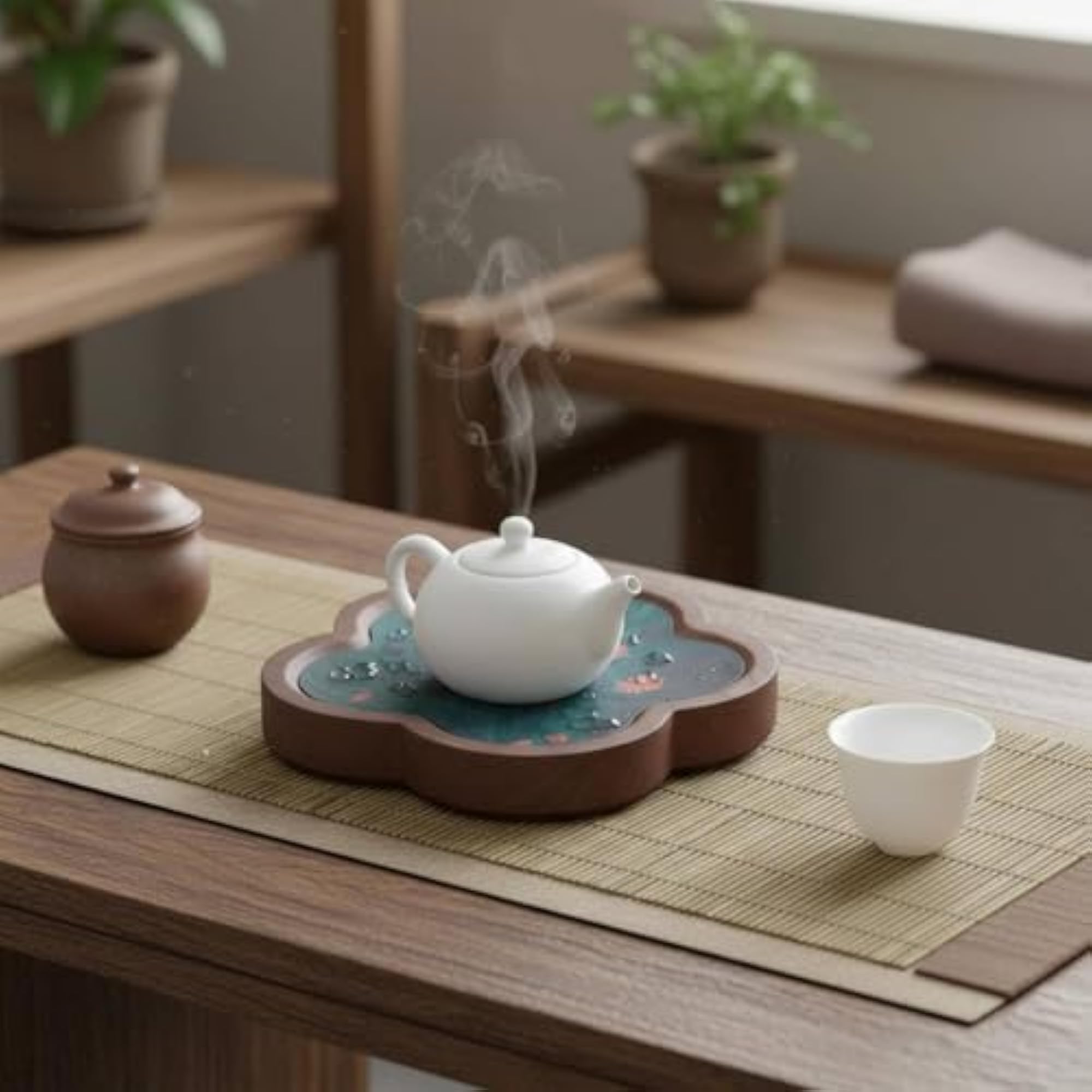 Waterproof Chinese Design Tea Tray