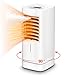 Produktbild Heizlüfter, 1000W/2000W Elektrische Heizung mit 90° Automatischer Oszillation, Schutz vor Kippen und Überhitzungsschutz, Keramik Heizlüfter 1-12 Stunden Timer für Badezimmer, Innenraum