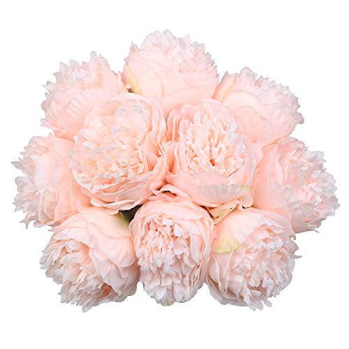 Famibay WXBZFAM-10313 Artificial Peony Bouquets Flower Head Vantage Fake Peony Silk Plastic Plants thumb #3