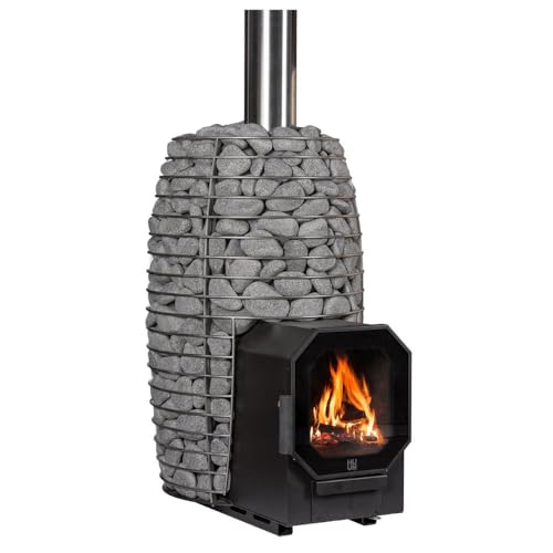 HUUM HIVE Flow Wood-Burning Sauna Stove (Flow LS) (Sauna Stones Included)