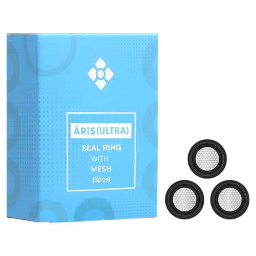 WOLKENKRAFT ÄRiS (ULTRA) Anillos de sellado con colador, juego de 3 unidades, accesorios originales de alta calidad para vaporizador WOLKENKRAFT ÄRiS (ULTRA)