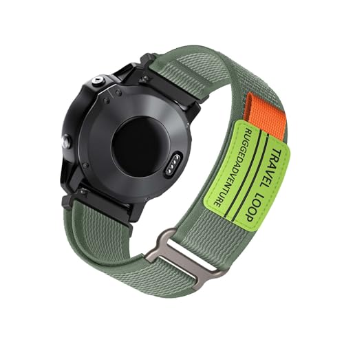 Nailon Correa para Garmin Forerunner 255/255 Music Correa, Elástico Trenzado Nylon Banda con Ajustables Transpirable Deportivas Pulsera Compatible con Garmin Forerunner 255/255 Music Correa (4)