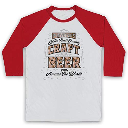 T-shirt baseball craft beer rétro manches 3/4 idéal pour vos soirées pub entre amis