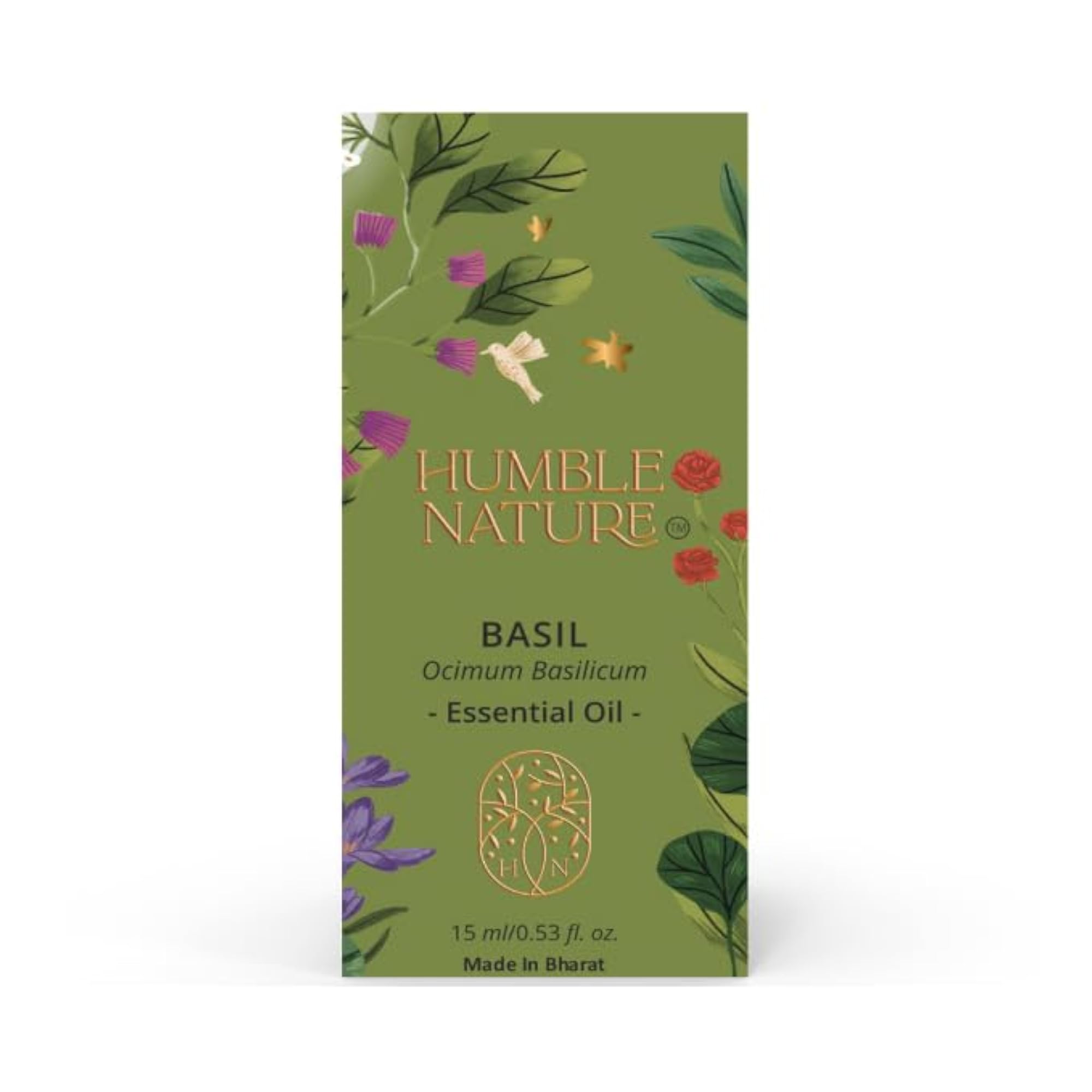 Humble Nature Basil Essential Oil, 15ML, Aromatherapy